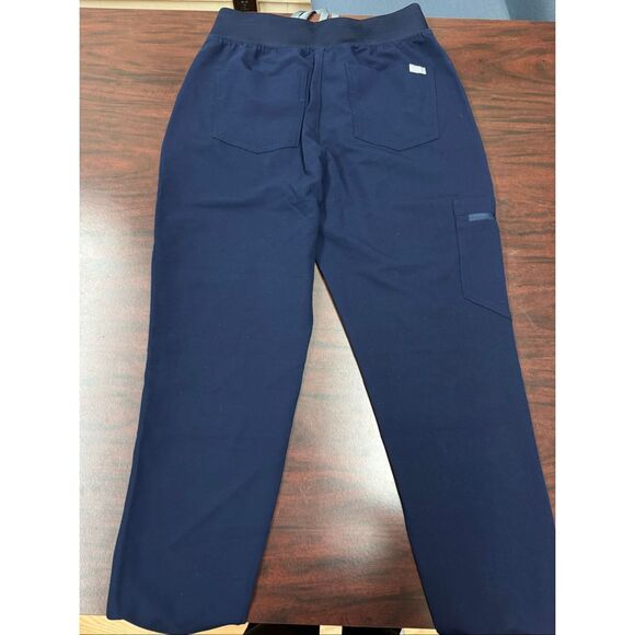 NWT Figs Navy High Waisted Zamora Scrub Jogger Pants Size Small - Picture 3 of 7